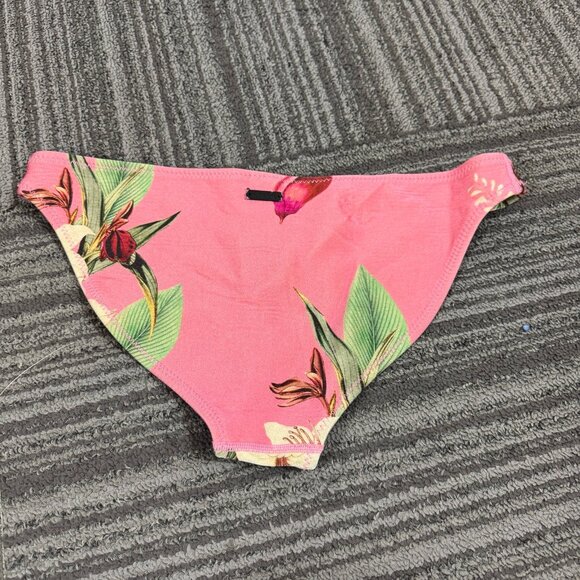 Triangl Pink Floral Neoprene Bikini Bottom – Size Large –Tropical Print swim - Picture 5 of 6